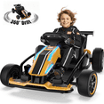 thumbnail image 1 of TOYBSNR 24V Electric Drift Go Kart for Kids 6-14, 24V Drift Car Ride On Racing Kart for Big Kids, Adjustable Seat, 9.3 MPH,Yellow, 1 of 11