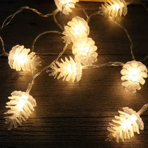 TOYFUNNY New Led Pinecone Shaped Decorative Lights String House Courtyard Christmas Day Lights