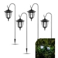 thumbnail image 1 of TOYIEW Hanging Solar Lights Outdoor Waterproof, 35 Inch Shepherd Hook Lights with 4 Shepherd Hooks, Solar Lantern Lights for Garden Decor, Pathway, Porch Decor, Patio, Backyard and Yard, 4 Pack, 1 of 7