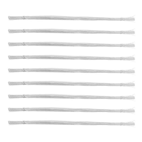 TOYMYTOY Fiber Flower Arrangement Rods from Paper Wrapped Iron Wire 100 Pcs White
