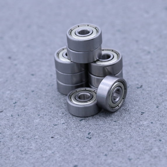 TOYMYTOY 10Pcs 5mm Ball Bearing Silver Groove Radial Single 3D Printer Micro Bearing