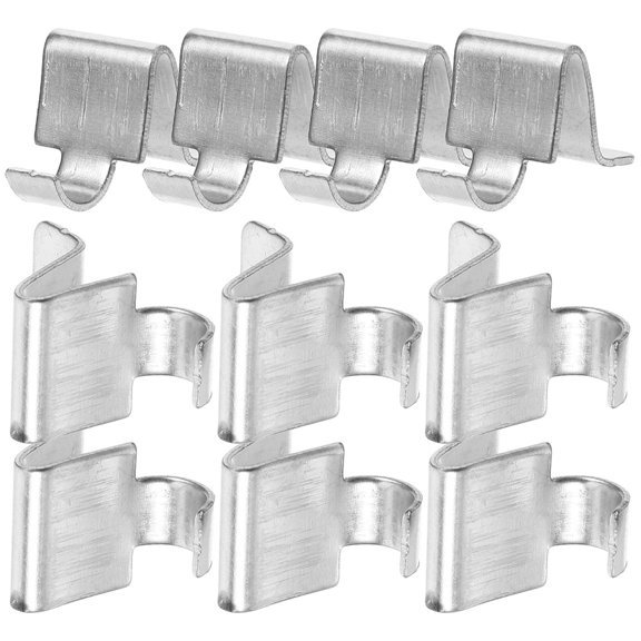 TOYMYTOY 10pcs Support Clips Inside Storage Cabinet Silver Iron Easy Installation Office Use