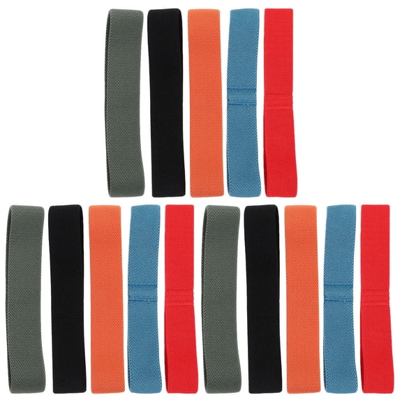 TOYMYTOY Bento Box Straps, Assorted Colors, Nylon, High Elasticity, Lightweight and Portable, 15Pcs