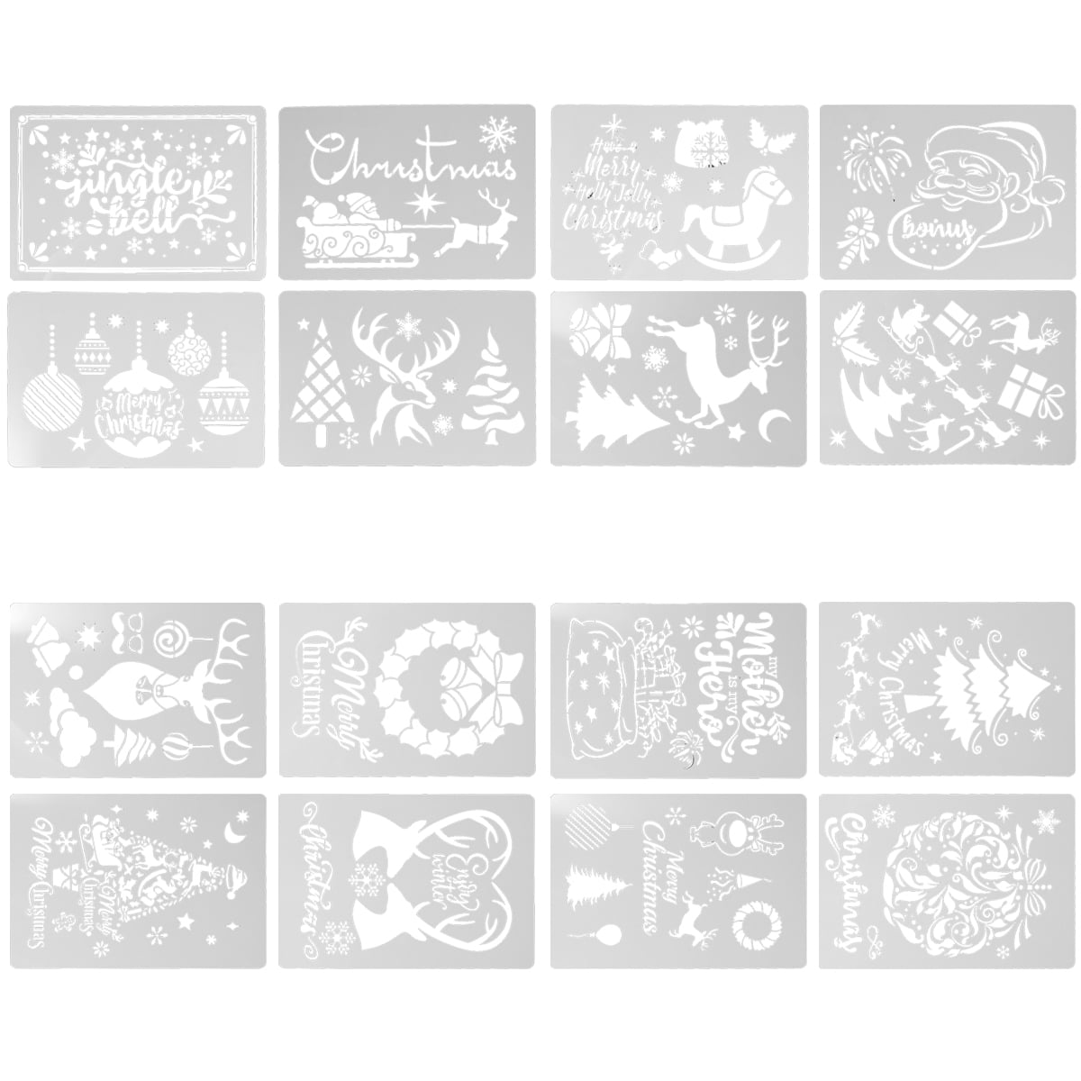 Springcorner Drawing Stencils Set for Kids,20 Pcs Painting Stencil Kit 300+Patterns Kids Plastic Stencils for Girls Boys Gift and Card Making, Size