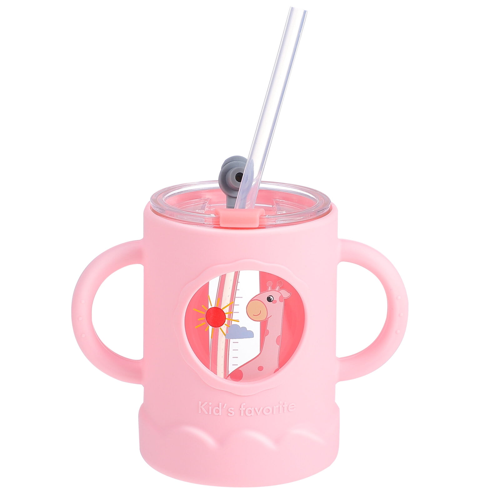 TOYMYTOY 1Pc 250ml Measuring Straw Cup Breast Milk Container Children