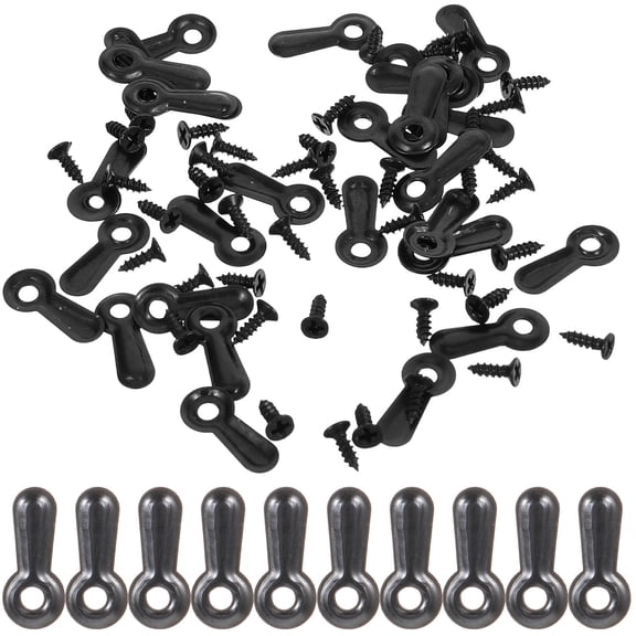 TOYMYTOY 200Pcs Metal Melon Nail Picture Frame Accessories Black Back Sheets for Home Decor