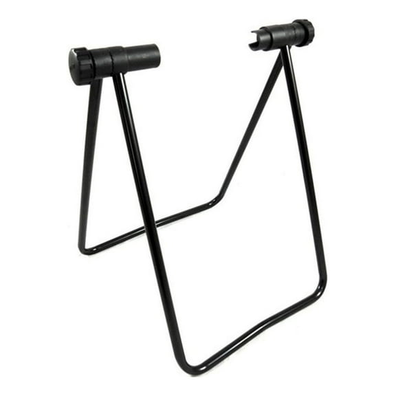 TOYMYTOY 1Pc Road Bike Triangle Stand Black Foldable Floor Stand with Adjustable Height for Easy Storage