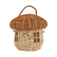 TOYMYTOY 1pc Hand Woven Rattan Mushroom Shape Storage Basket Lovely ...