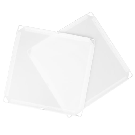 TOYMYTOY Modular Closet Insert, White Plastic, Sturdy and Safe for Cabinet Use, 2Pcs