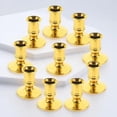 thumbnail image 1 of TOYMYTOY  Golden Plastic Candle Base, Elegant Desktop Candlestick Holder for Indoor Use, 1 of 5