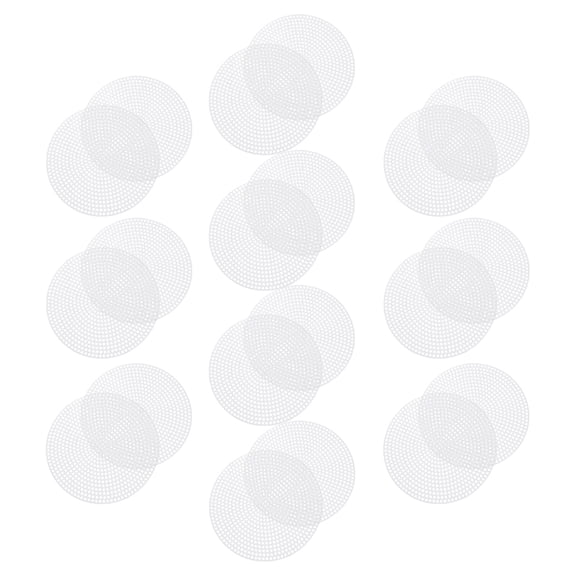 TOYMYTOY 20Pcs White Plastic Canvas Sheets Round Mesh DIY Crafting Grid for Cross Stitch Embroidery and Sewing Projects