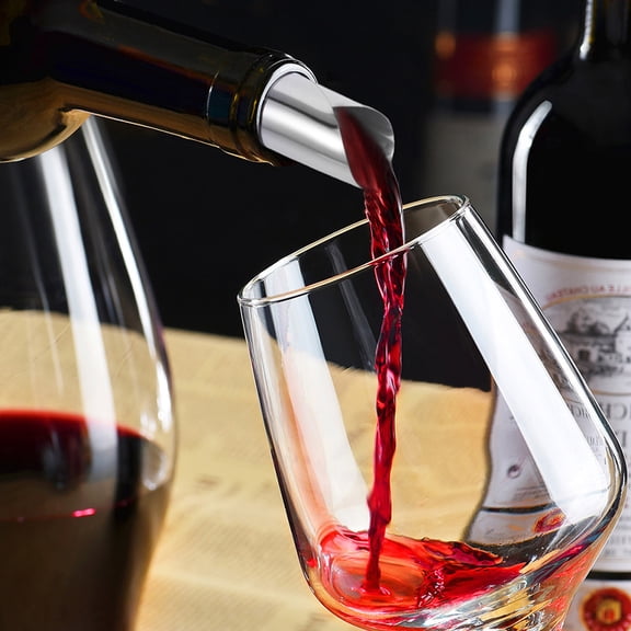 TOYMYTOY Wine Pour Discs Silver Aluminum Foil 20Pcs