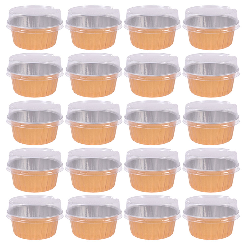 TOYMYTOY 20pcs Cupcake Baking Cups Disposable Cupcake Cup Aluminum Foil Cups Muffin Baking Cups