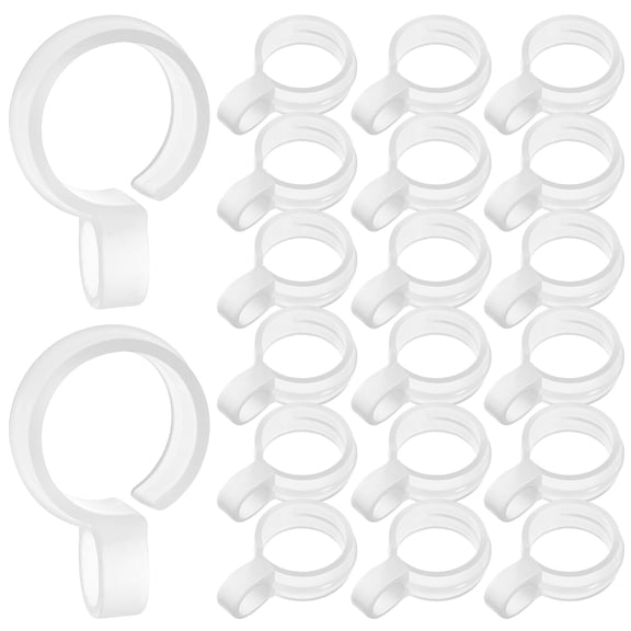 TOYMYTOY 24 x Hooks Windproof Hanger Buckle Sturdy Plastic Multi Function Hooks for Drying Rack