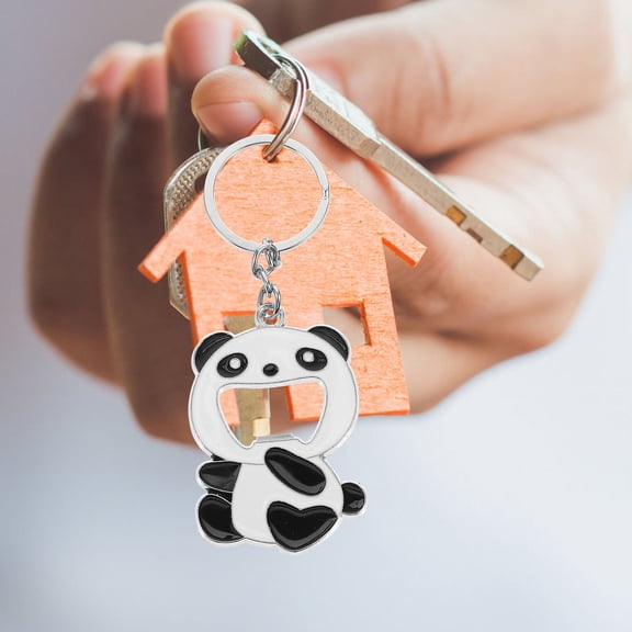 TOYMYTOY 2PCS Panda Keychain Zinc Alloy Cute Keychain for Men Women Bar Use