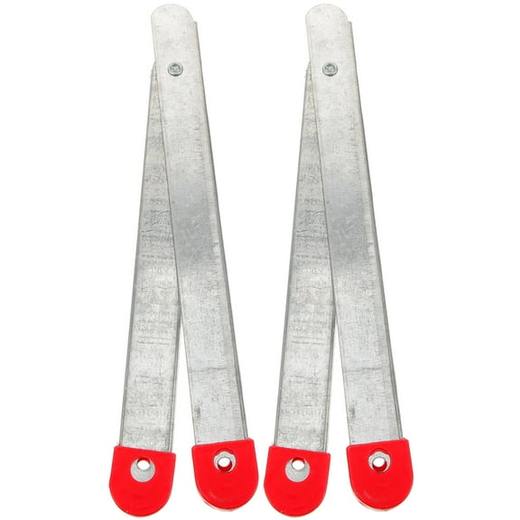 TOYMYTOY Folding Step Ladder Parts Rectangular Galvanized Aluminum 2Pcs