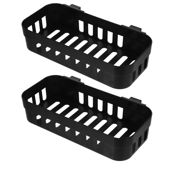 TOYMYTOY 2Pcs Hanging Aquarium Plant Holder Black Plastic with Hole for Aquatic Plant Oxygenation