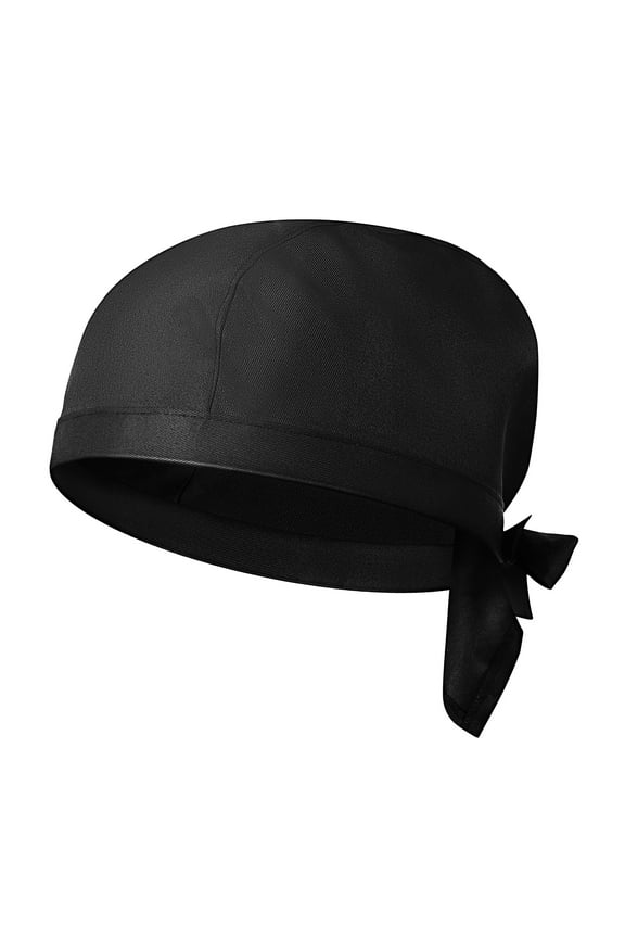 2pcs Chef Hats Adjustable Chef Caps Kitchen Restaurant Men Women Chef Hats Food Service Hats (Black)