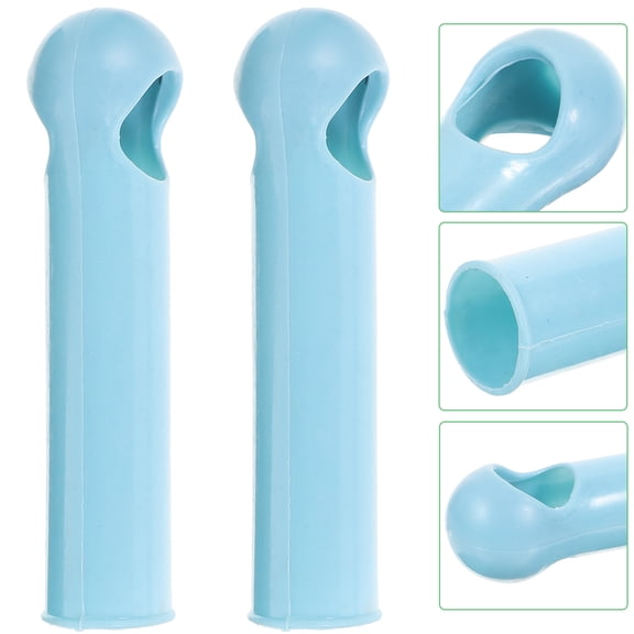 TOYMYTOY Ends Tips Head Replacements Clip Mop Stick Adapter Sky-Blue Plastic 2Pcs