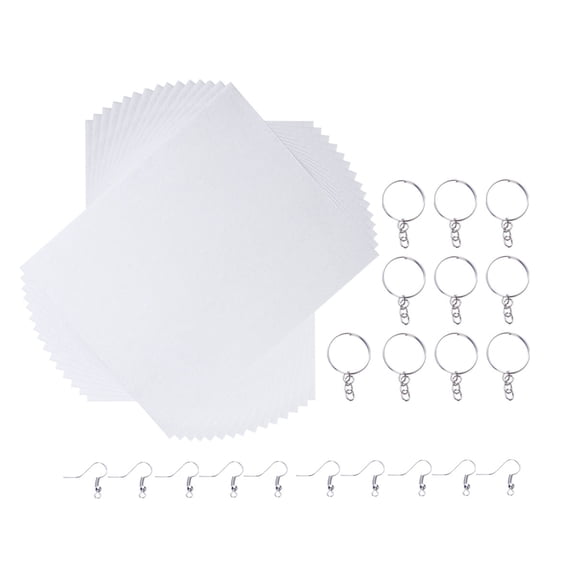 TOYMYTOY 35Pcs Creative Shrinkable Sheets Translucent for Artists and in Crafts