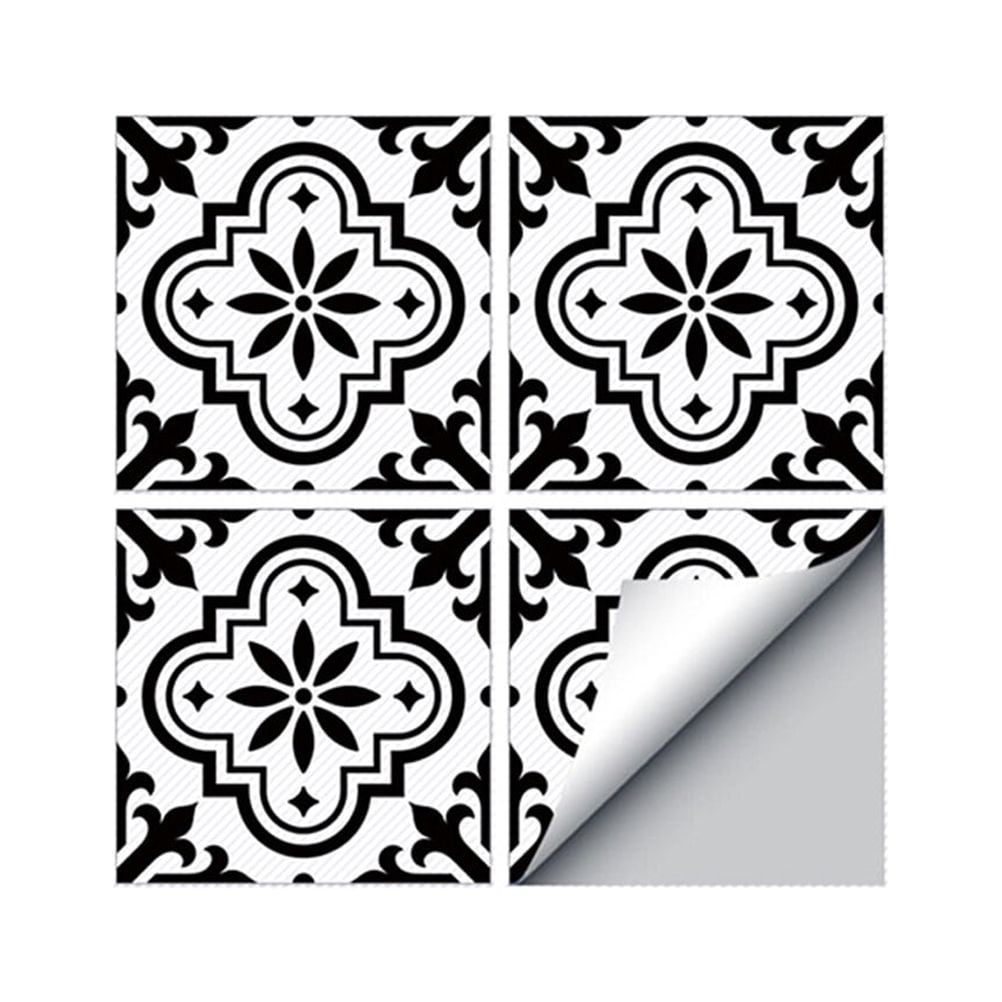 TOYMYTOY 4 Pcs European Style Thicken DIY Diagonal Printed Tile
