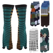 TOYMYTOY 5 Pairs Long Half Finger Socks Cotton Breathable Socks for Men