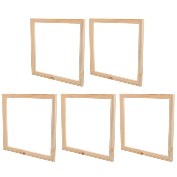 TOYMYTOY 5Pcs Empty Wood Frame Beige Simple Picture Holder Homeowners DIY Projects