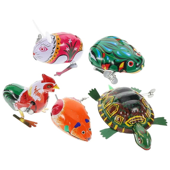 TOYMYTOY 5Set Vintage Windup Toys Clockwork Mechanism For Parents