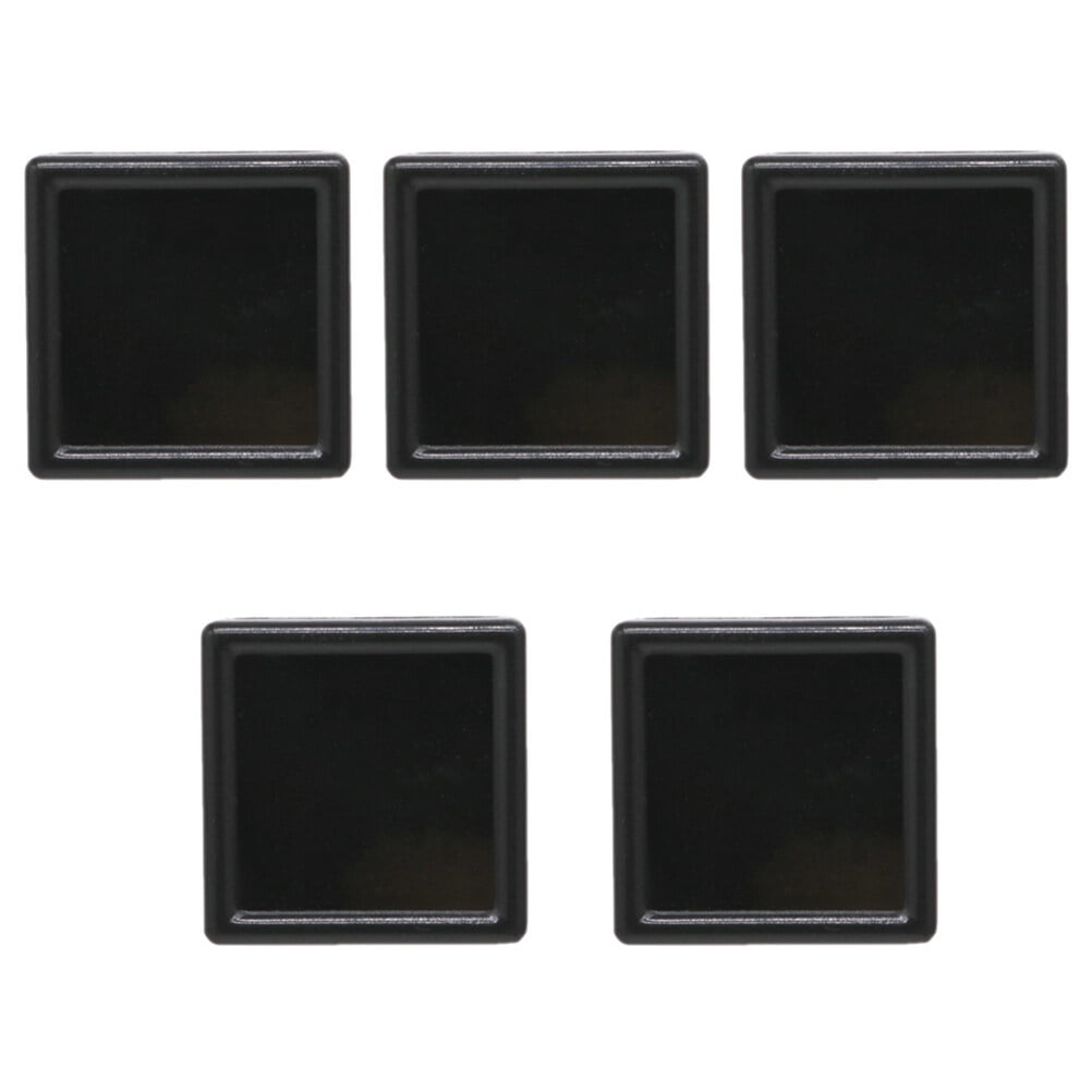 TOYMYTOY 5pcs Transparent Lid Gems Boxes Jewelry Ring Display Case with