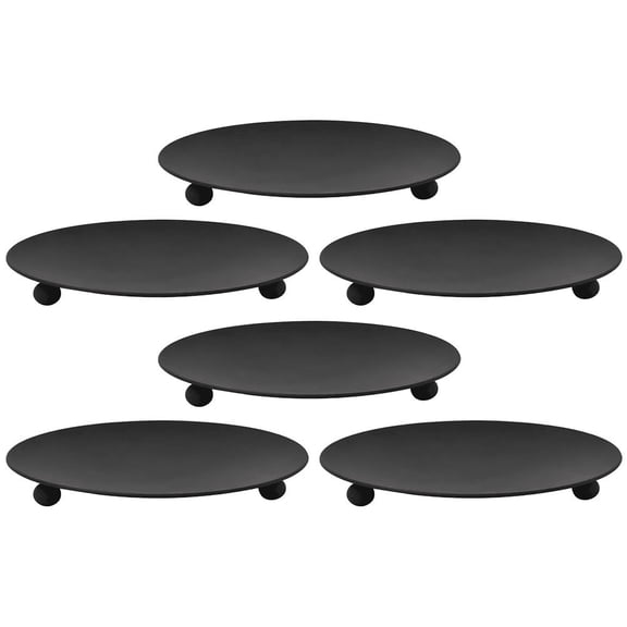 TOYMYTOY 6Pcs Black Iron Simple Candlestick Coffee Table Decor Indoor Decoration Party