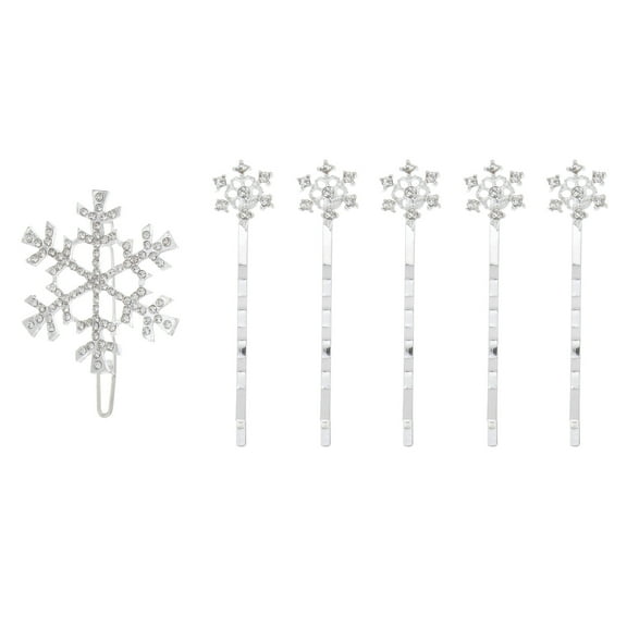 TOYMYTOY 6pcs Snowflake Hair Accessories for Women in Winter Stylish Hair Clip Pins