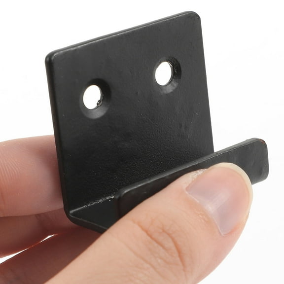 TOYMYTOY 8Pcs Black Mirror Brackets Wall Mount Tile Hangers Heavy Duty Steel Holders