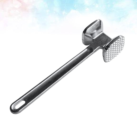 TOYMYTOY Steak Hammer Plated Silver Aluminium Alloy for Kitchen Meat Tenderising