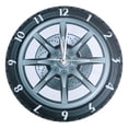 thumbnail image 1 of Tineasur Acrylic Car Wheel Wall Clock Industrial Style Home Decor Unique Gift for Living Room Office, 1 of 6