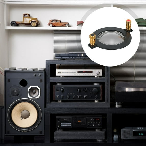 TOYMYTOY Black Speaker Accessory Horn Diaphragm Replacement Round Diaphragm for Speakers