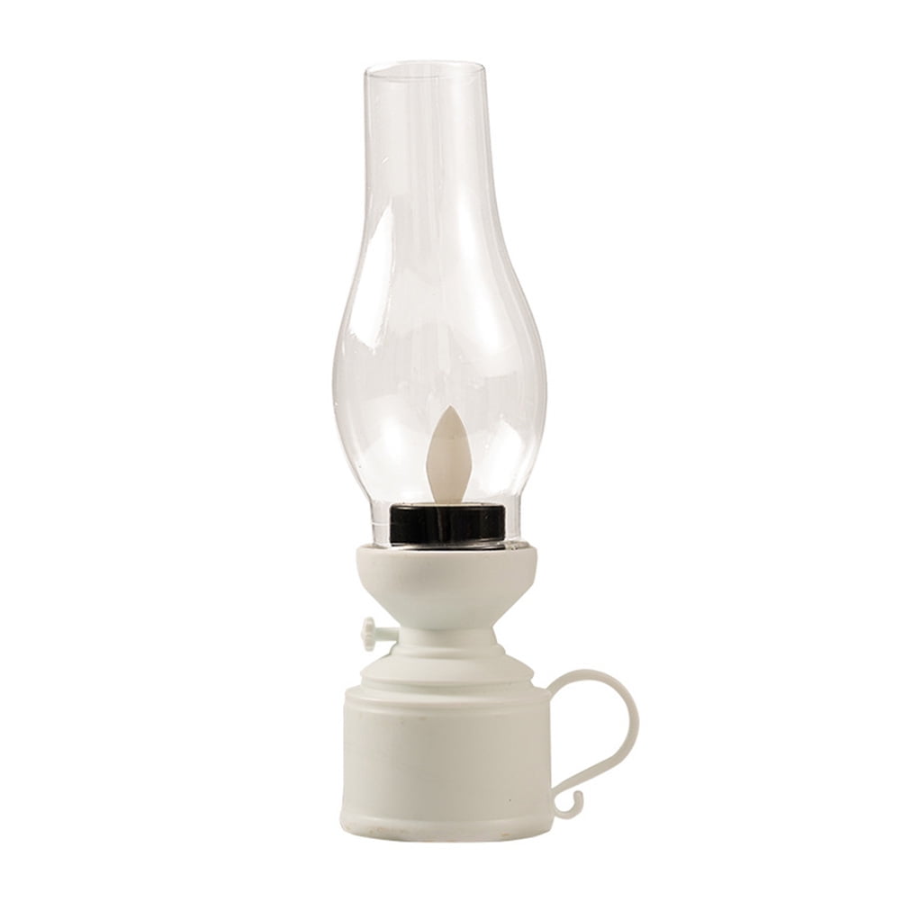 TOYMYTOY Flameless LED Kerosene Lamp Plastic Kerosene Lamp Retro Oil