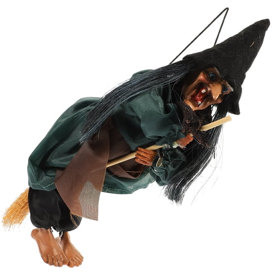 TOYMYTOY Halloween Hanging Witch Scary Horror Sound Control Touch Witch with Sound Hanging Decoration (Random Color)