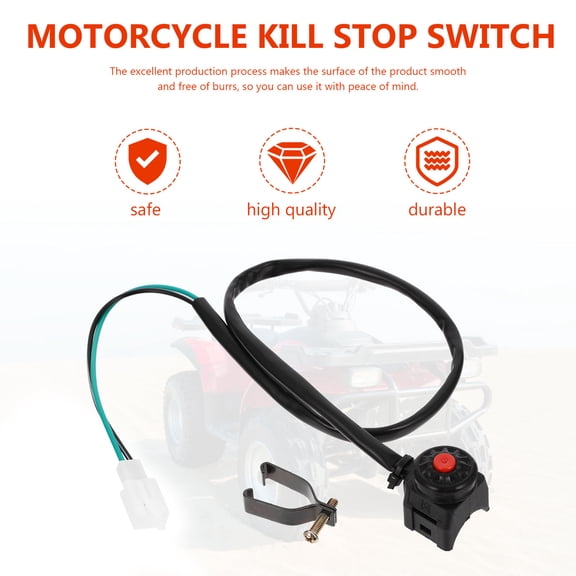 TOYMYTOY Motorcycle Starter Horn Button Universal Kill Stop Switch Assorted Color