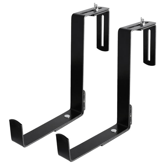 TOYMYTOY Planter Brackets for Deck Railing 1 Pair Curved Simple Design Garden Tool