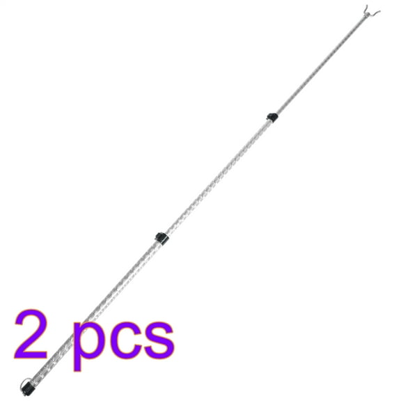 Tineasur Retractable Clothes Drying Pole, Silver Alloy, Sturdy and Adjustable for Home Use