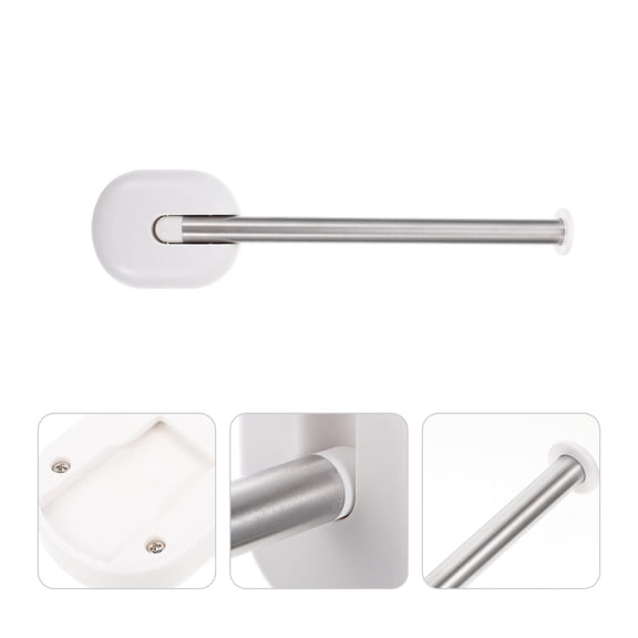 TOYMYTOY Telescopic Hook Foldable Wall Mounted Hanger Clothes Hangers White Stainless Steel 1Set