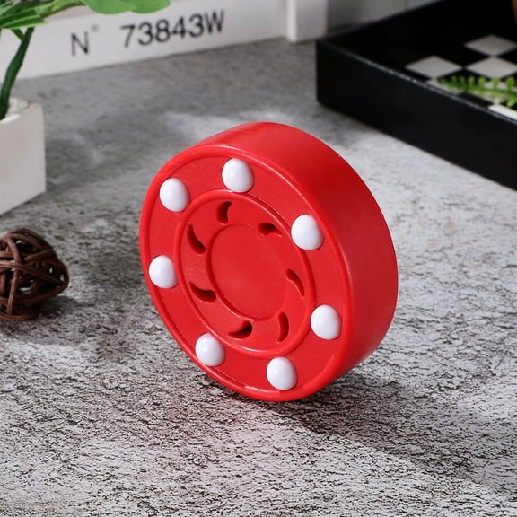 TOYMYTOY 1Pc Professional Roller Hockey Puck Red Shockproof Core for Indoor and Outdoor Use