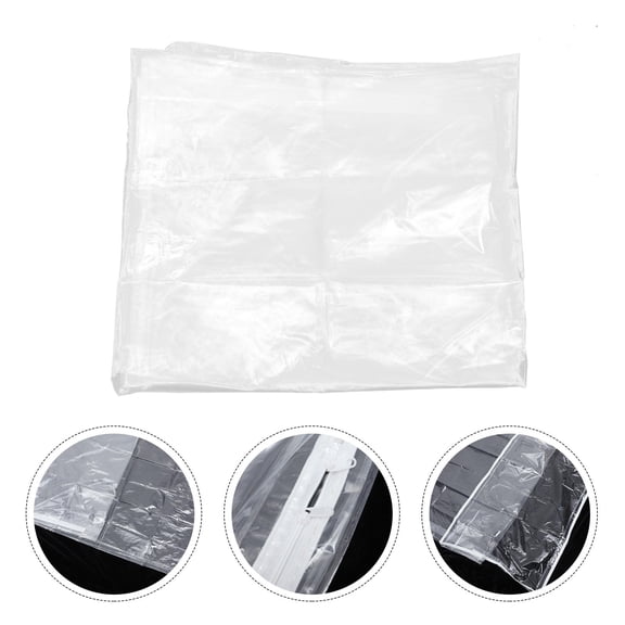 TOYMYTOY  Breathable White Plastic Bed Mattress Protector for Home