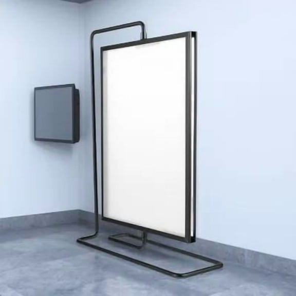 TOYMYTOY Black Metal Rotating Picture Frame Double Sided Standing Photo Display