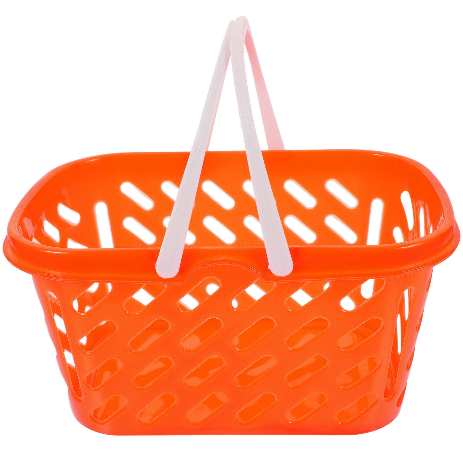 TOYMYTOY Shopping Basket Toy Portable Kids Plastic Grocery Basket with Handle for Children Kids
