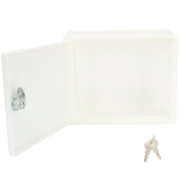 TOYMYTOY Mailboxes Wall Mounted Milk Box White Plastic 1Pcs Home Supply