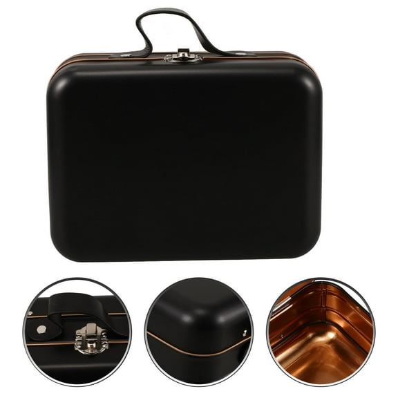 TOYMYTOY Storage Toys Organizer for Kids Mini Suitcase Box Leather-like Material Vintage Protection 1Pcs