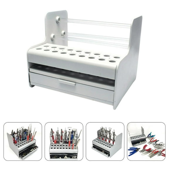 TOYMYTOY Toolbox Organizers and Storage Pliers Organizer Set Plastic White 1Pack