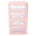 thumbnail image 1 of TOYMYTOY 1Pc Pink Makeup Storage Case Durable PP Plastic Desk Organizer, 1 of 8