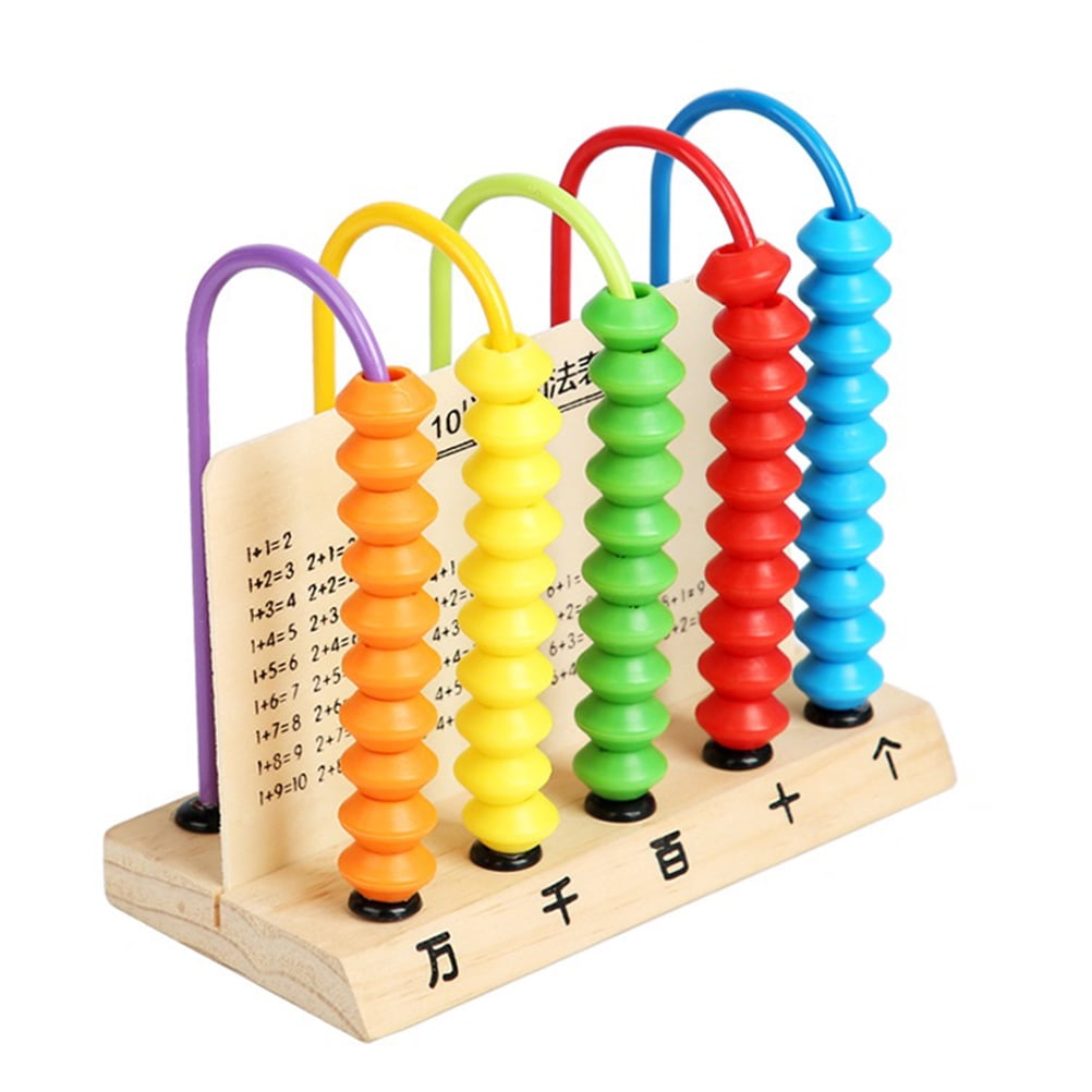 TOYMYTOY Wooden Educational Abacus Toy Children Calculation Toy Math